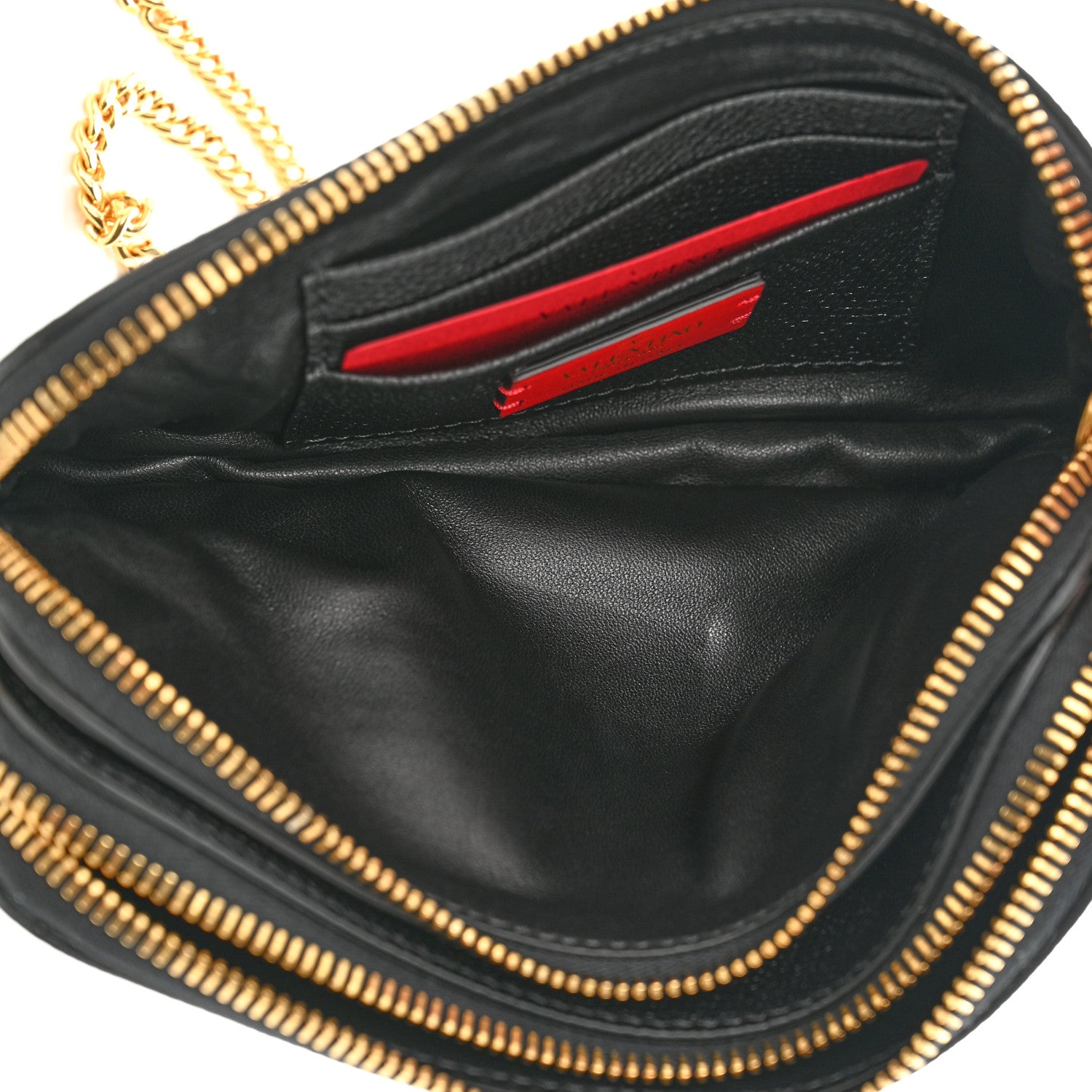Valentino Garavani Grainy Calfskin VLogo Double Zip Camera Crossbody Bag Black 6 of 10