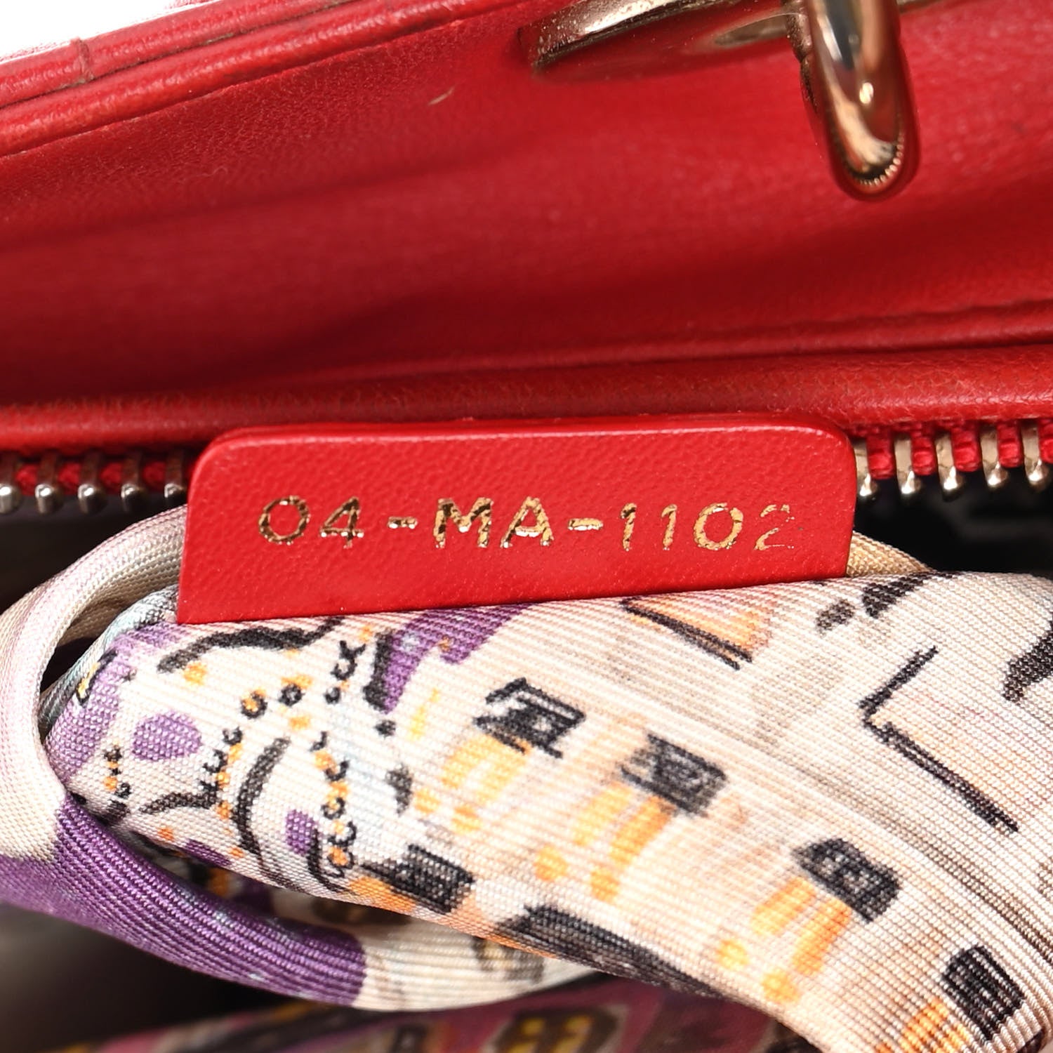 Christian Dior Lambskin Cannage Medium Lady Dior Red 7 of 18