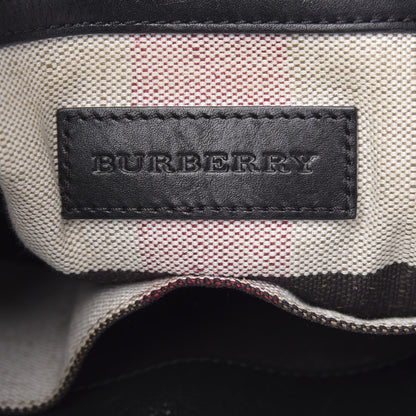 Burberry Canvas Mega Check Medium Susanna Hobo Black 6 of 12