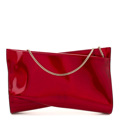 Christian Louboutin Patent Psychic Loubitwist Clutch Loubi 1 of 9