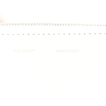 Off-White Saffiano Striped Mini Diag Binder Clip Bag White Black Yellow 6 of 10