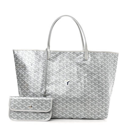 Goyard Goyardine Precious Metals Saint Louis GM Silver 1 of 10