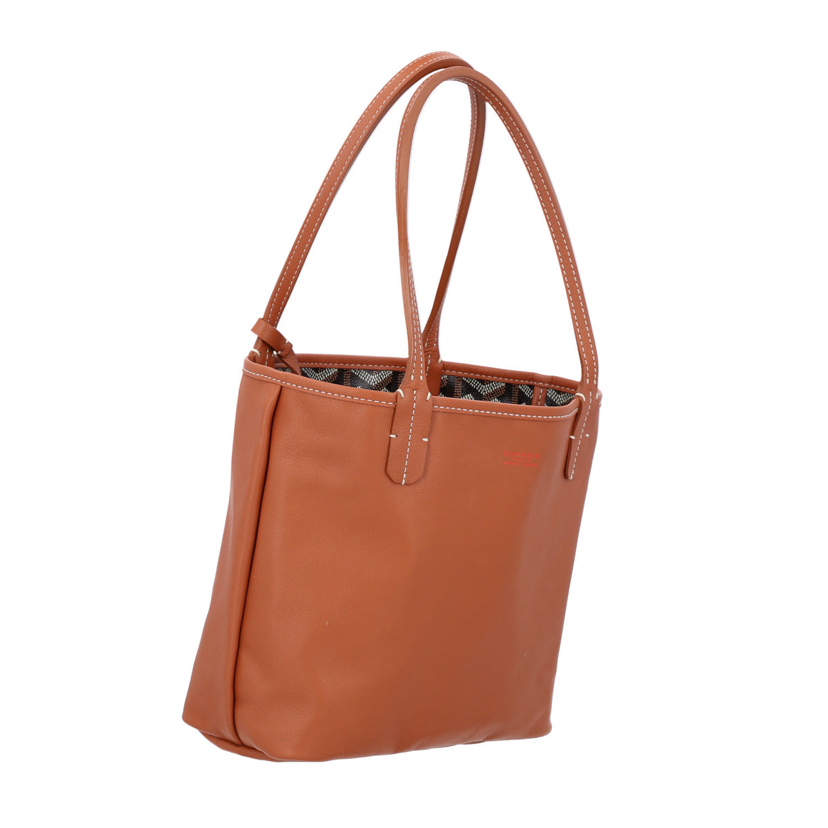 Goyardine Reversible Mini Anjou Black Gold