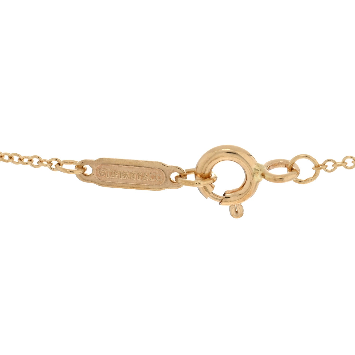 Tiffany 18K Yellow Gold Diamond Atlas Pierced Pendant Necklace 4 of 4