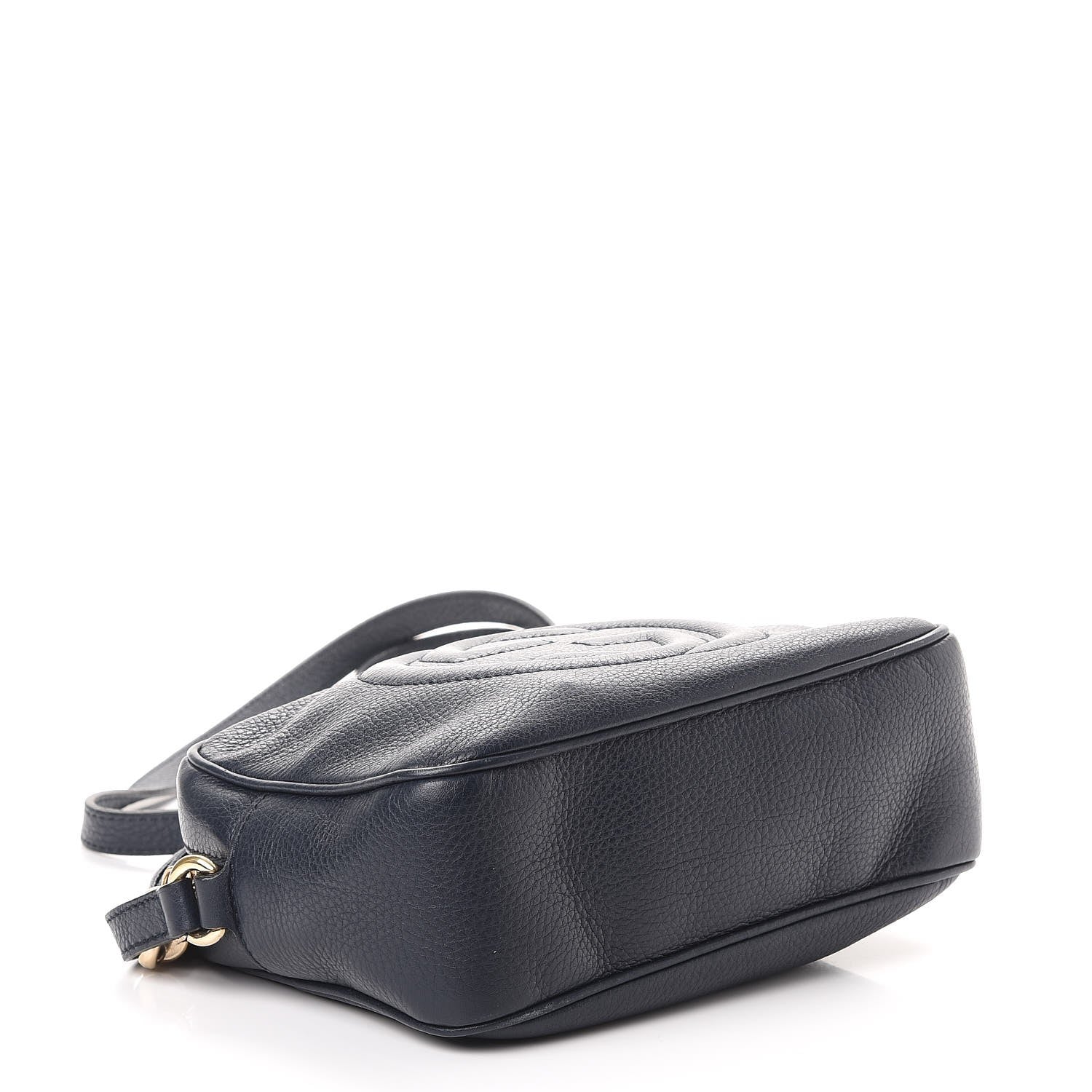 Gucci Pebbled Calfskin Small Soho Disco Bag Blue 4 of 9