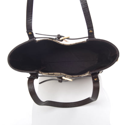 Gucci Monogram Small Bucket Tote Dark Brown 7 of 10
