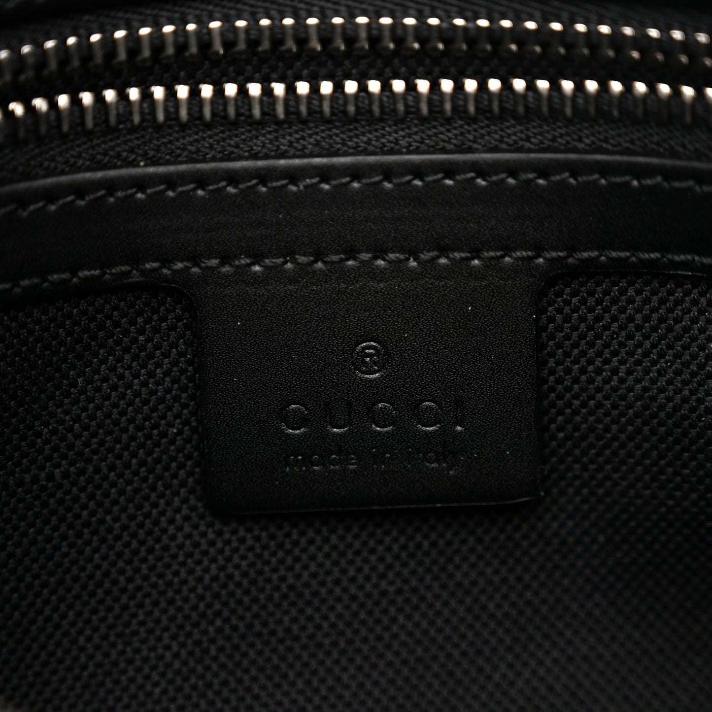 Soft GG Supreme Monogram Web Belt Bag Black Grey