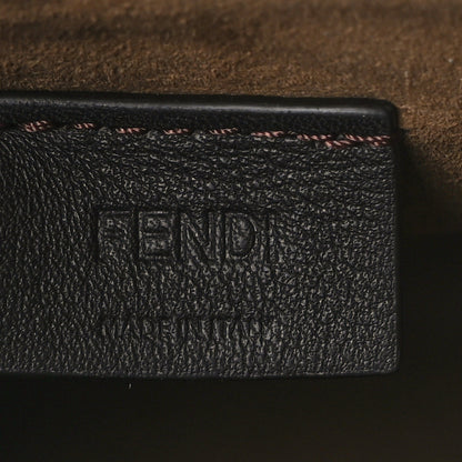 Fendi Fabric Jacquard Vitello King Plexiglass FF 1974 Mini Fendi Sunshine Shopper Tote Tobacco Moro Sand 6 of 10