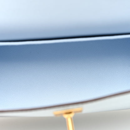Hermes Chevre Mysore Mini Kelly Sellier 20 Bleu Brume 5 of 11