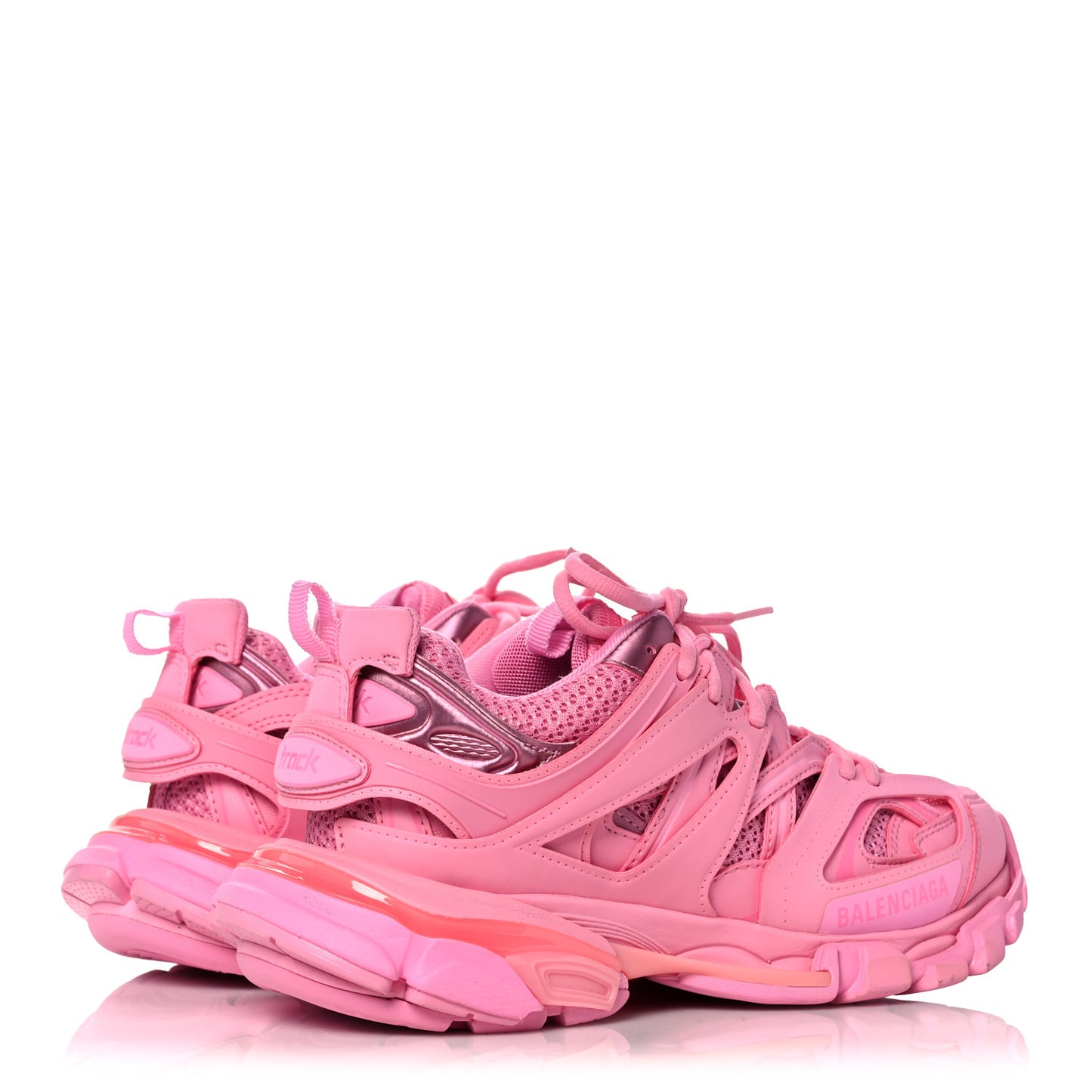 Mesh Nylon Womens Track Sneakers 37 Pink