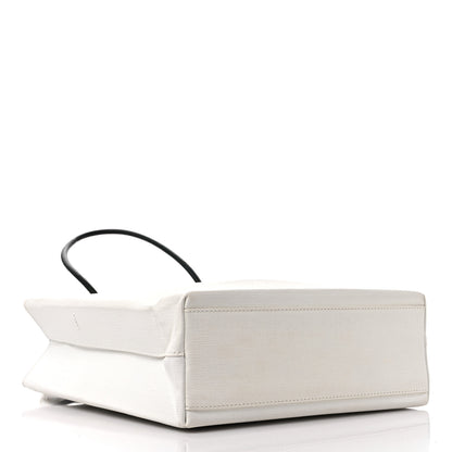 Balenciaga Calfskin Small Logo North South Shopping Tote White 4 of 12