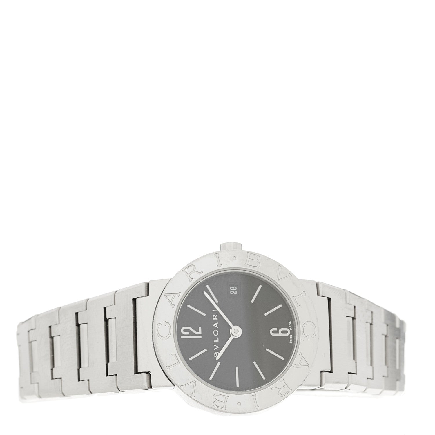 Bulgari Stainless Steel 26mm Quartz Watch Black 2 of 4