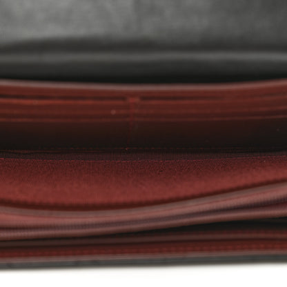Chanel Lambskin Quilted Large Gusset Flap Wallet Black 5 of 10