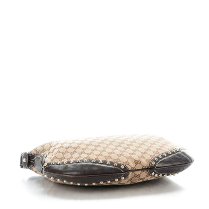 Gucci Monogram Pelham Studded Shoulder Bag Dark Brown 4 of 8
