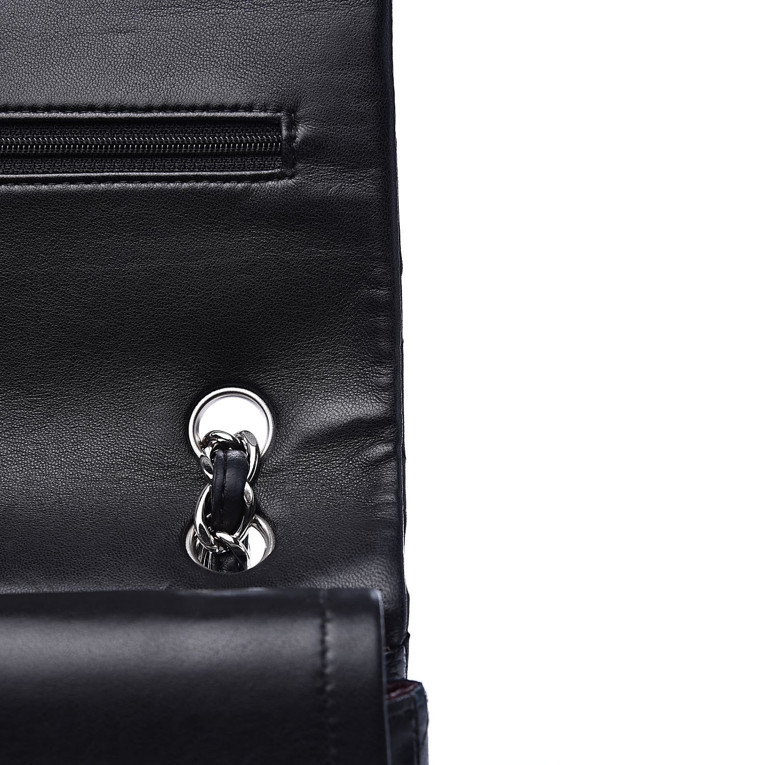 Chanel Lambskin Quilted Maxi Double Flap Black 16 of 22