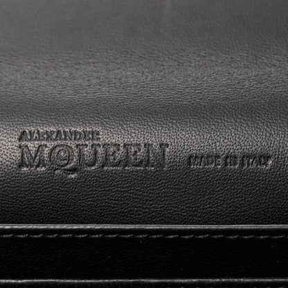 Alexander McQueen ALEXANDER MCQUEEN Calfskin Studded Wallet on Chain Black 5 of 26