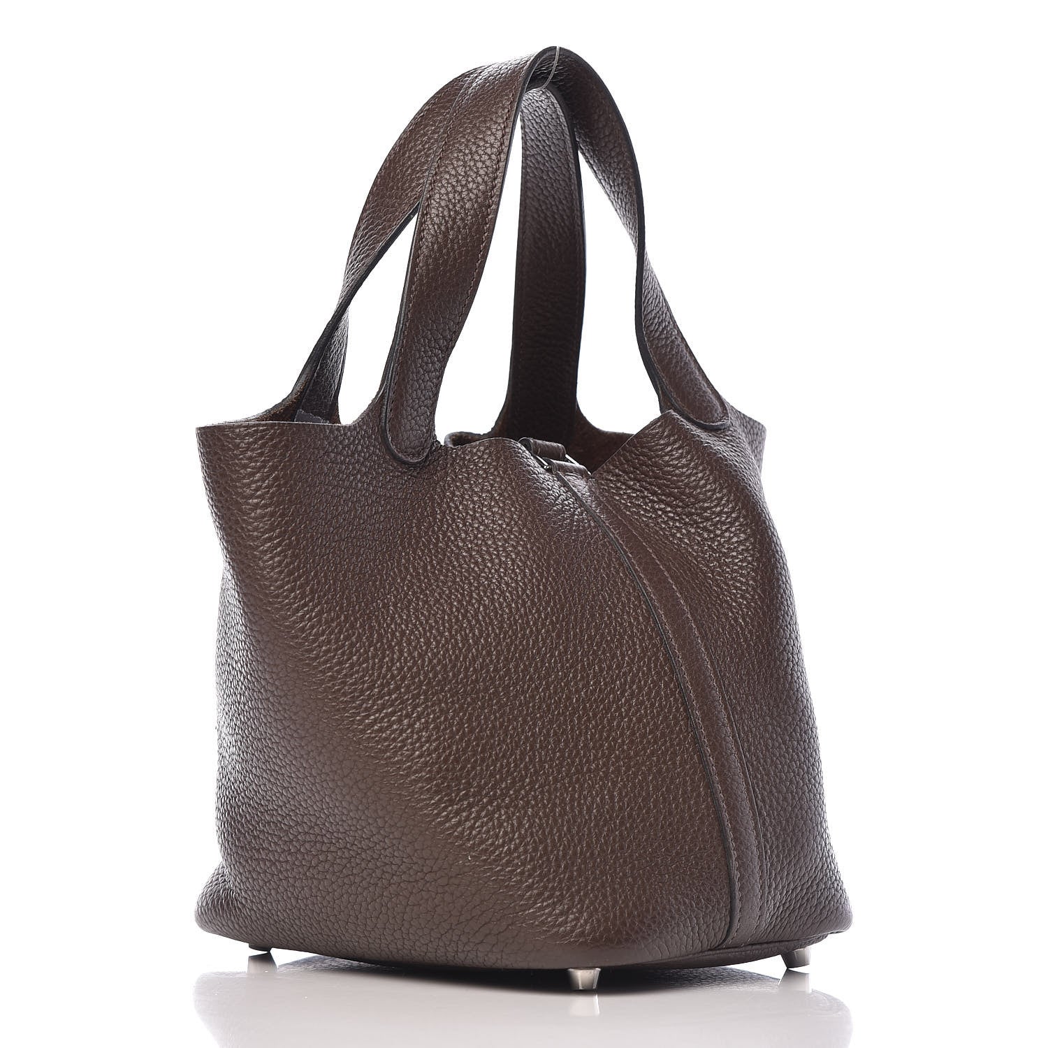 Hermes Taurillon Clemence Picotin 18 PM Cafe 3 of 11
