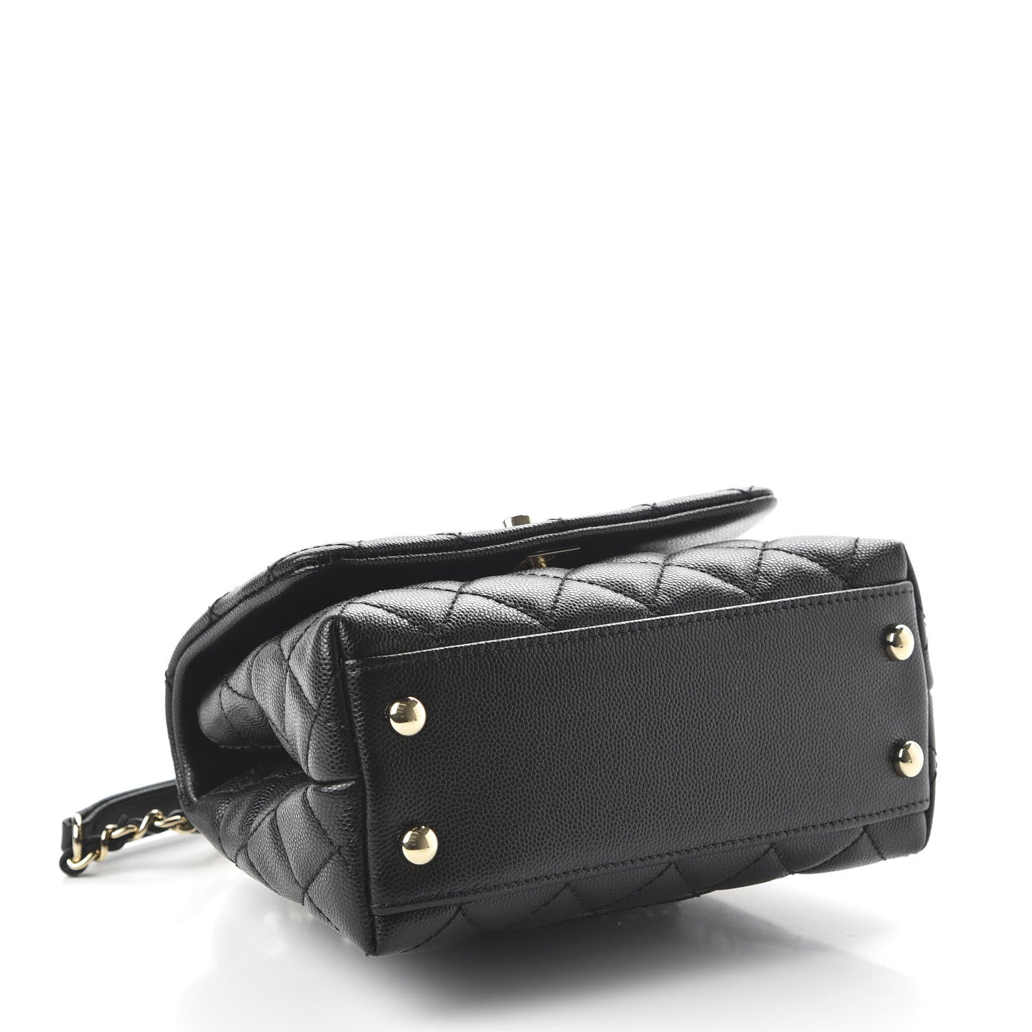Chanel Caviar Quilted Extra Mini Coco Handle Flap Black 4 of 11