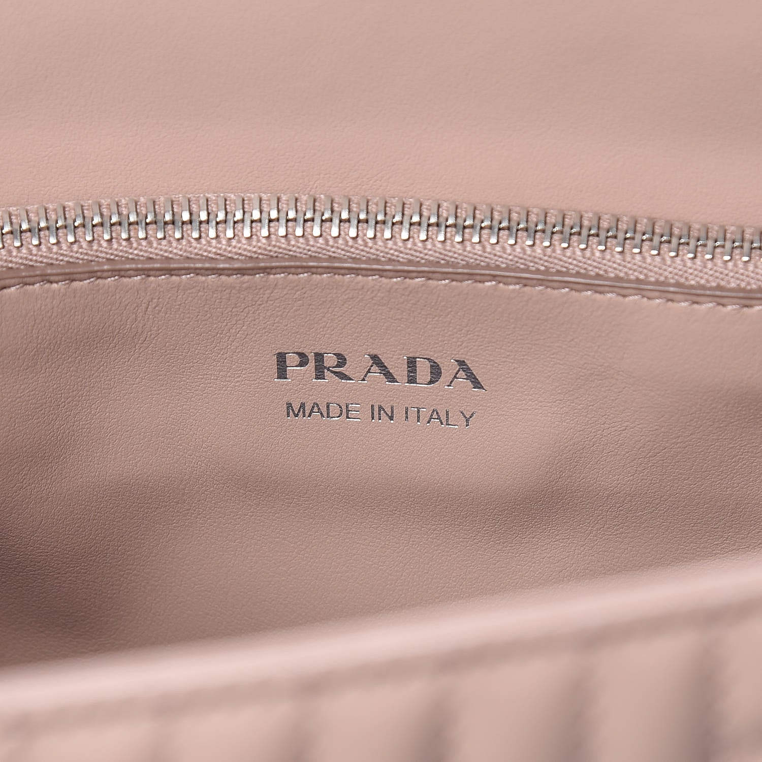 Prada Soft Calfskin Impunture Diagramme Tote Cipria 6 of 9