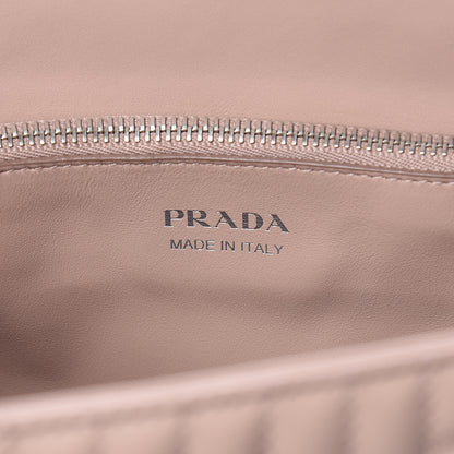 Prada Soft Calfskin Impunture Diagramme Tote Cipria 6 of 9