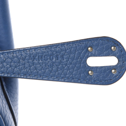 Hermes Taurillon Clemence Lindy 26 Bleu Agate 7 of 13