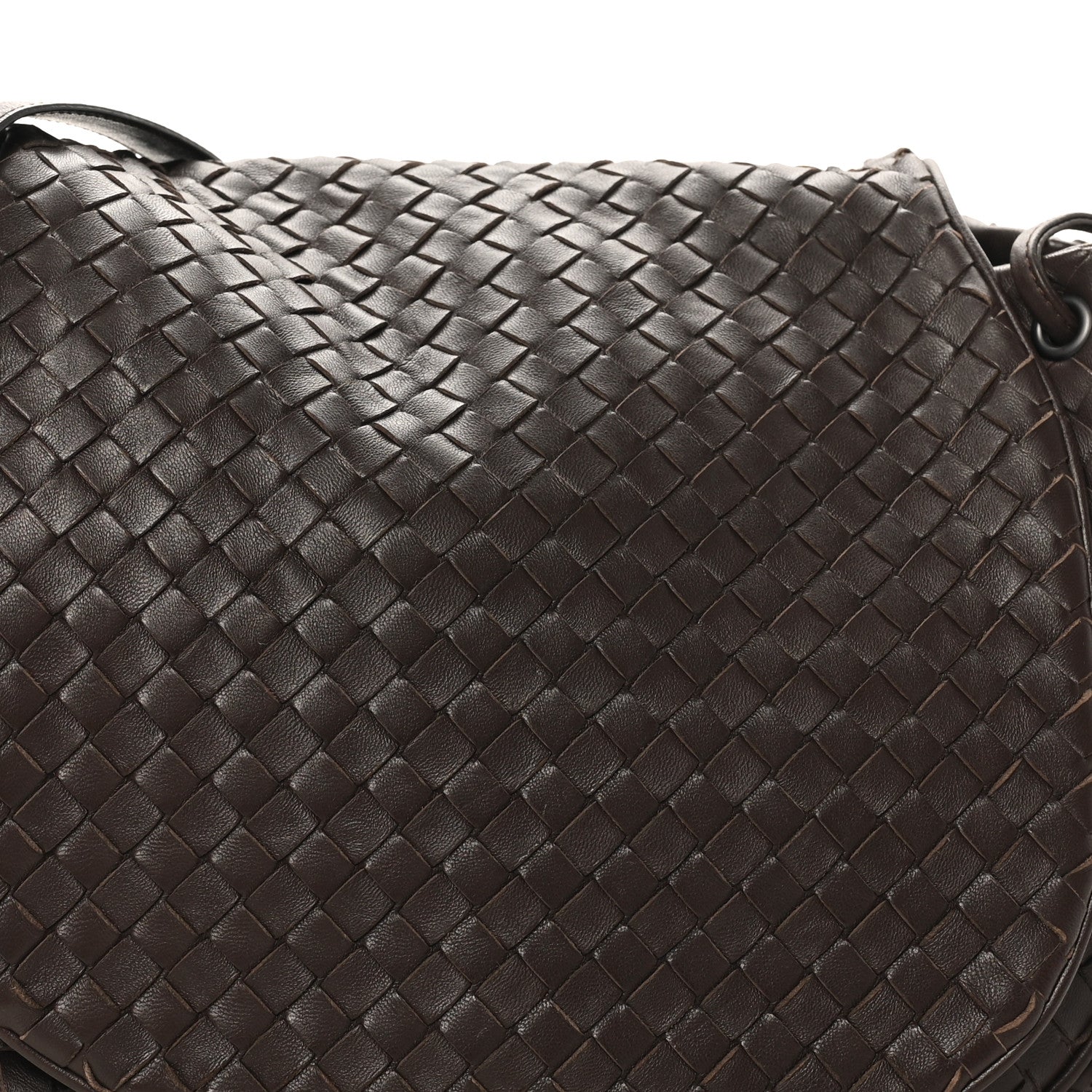 Bottega Veneta Nappa Intrecciato Messenger Bag Ebano 7 of 9