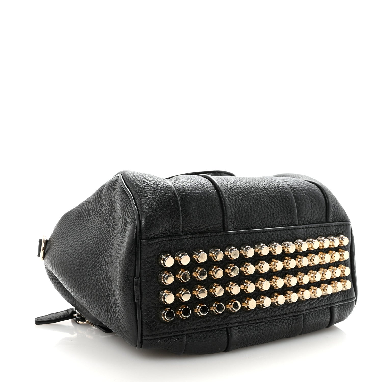 Alexander Wang Pebbled Lambskin Rocco Black Pale Gold Hardware 4 of 9