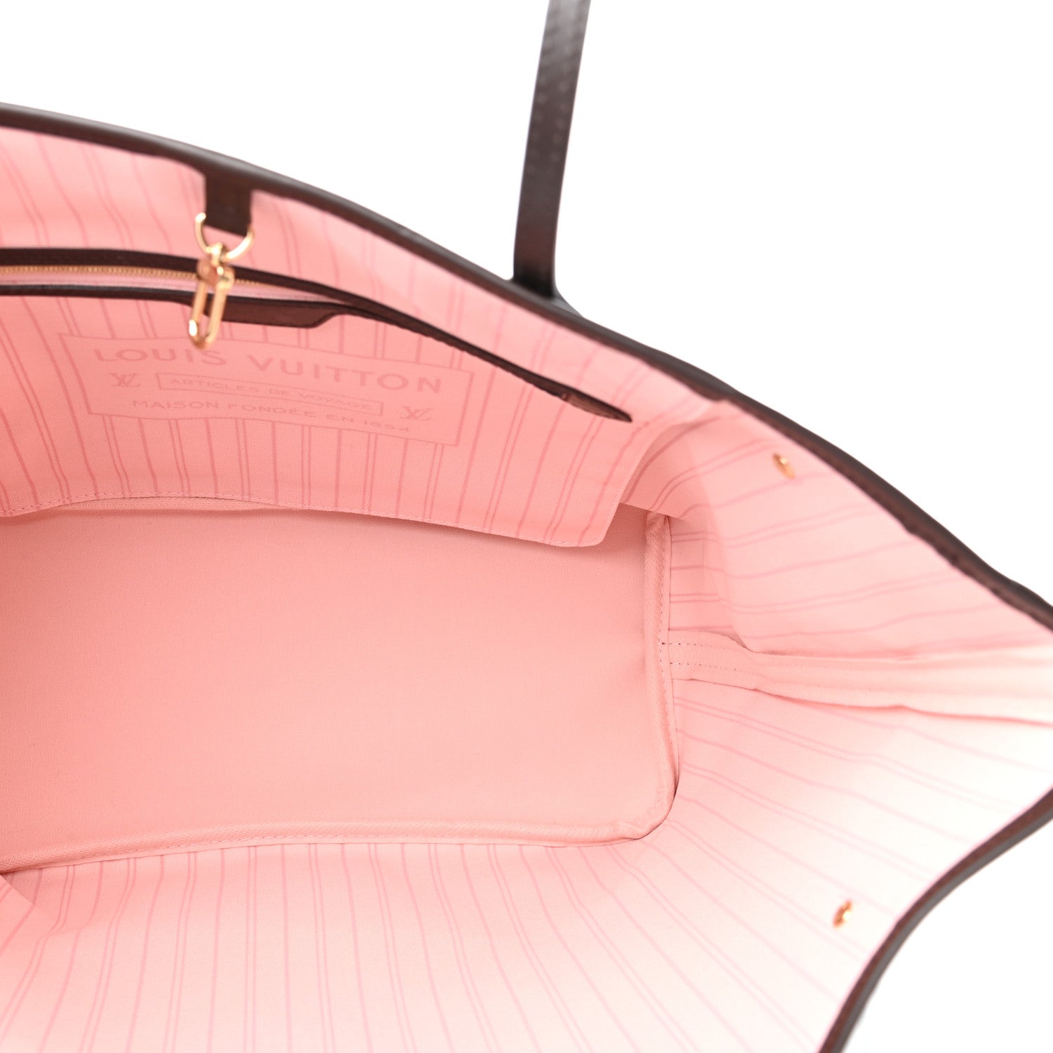 Louis Vuitton Damier Ebene Neo Neverfull MM Rose Ballerine 6 of 10