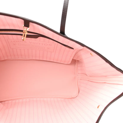 Louis Vuitton Damier Ebene Neo Neverfull MM Rose Ballerine 6 of 10