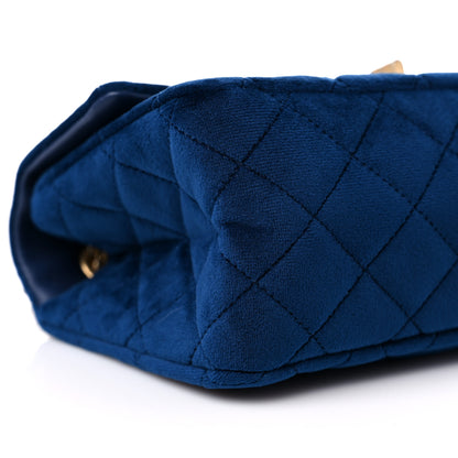 Chanel Velvet Quilted Mini 2.55 Reissue Flap Blue 8 of 10