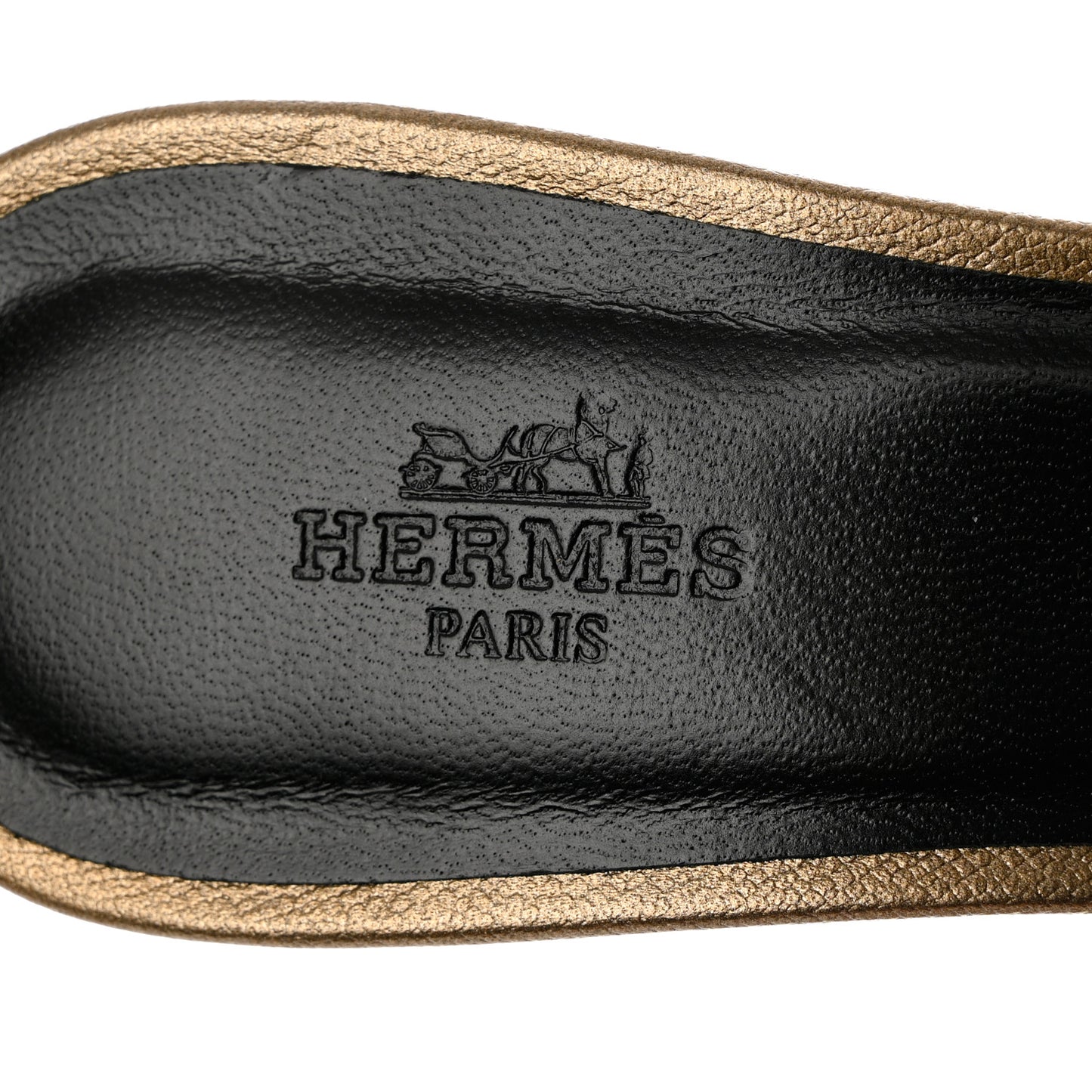 Madame Calfskin Oasis Sandals 37 Doré Vieilli