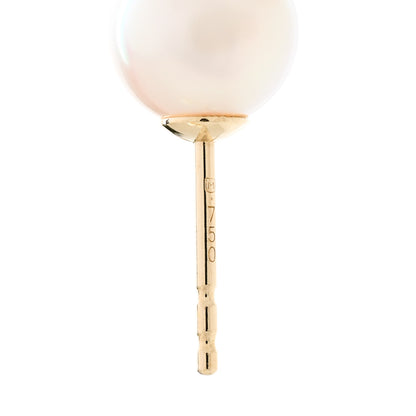 Mikimoto 18K Yellow Gold Akoya Pearl 7-7.5mm Stud Earrings 4 of 5