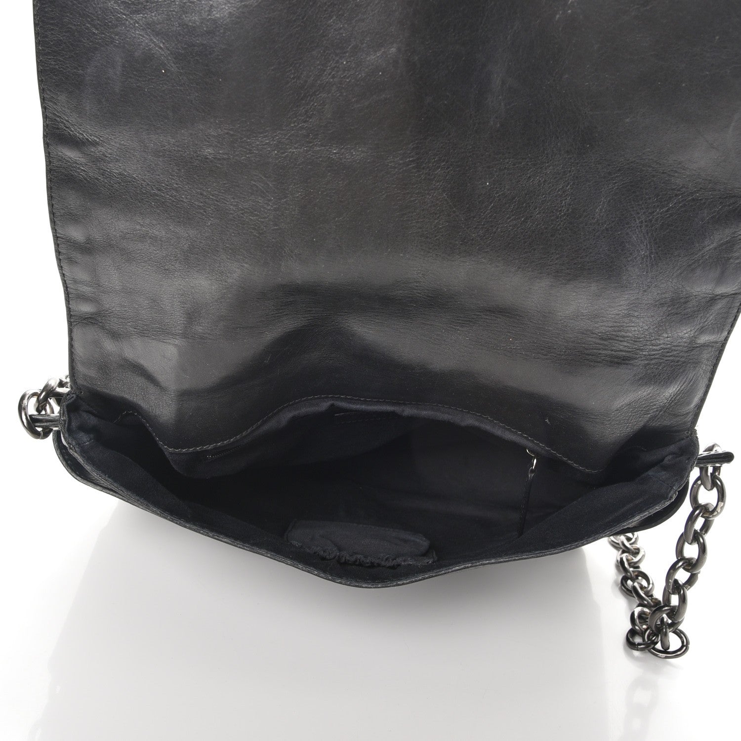 Givenchy Calfskin Cable Embossed Leather Eve Shoulder Bag Black 6 of 14