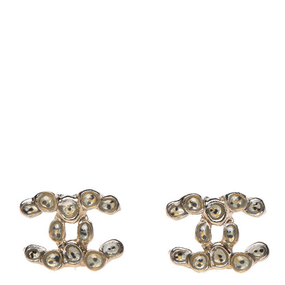 Chanel Gripoix CC Earrings Gold 1 of 5