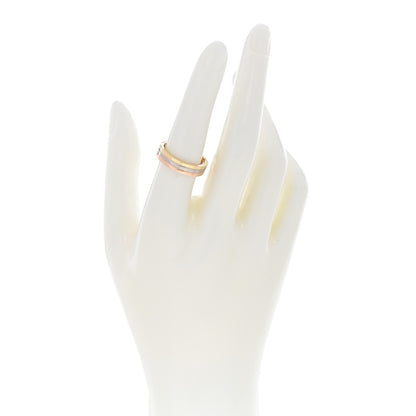 Cartier 18K Pink White Yellow Gold 4.8mm Vendome Louis Cartier Wedding Band Ring 54 6.75 2 of 5