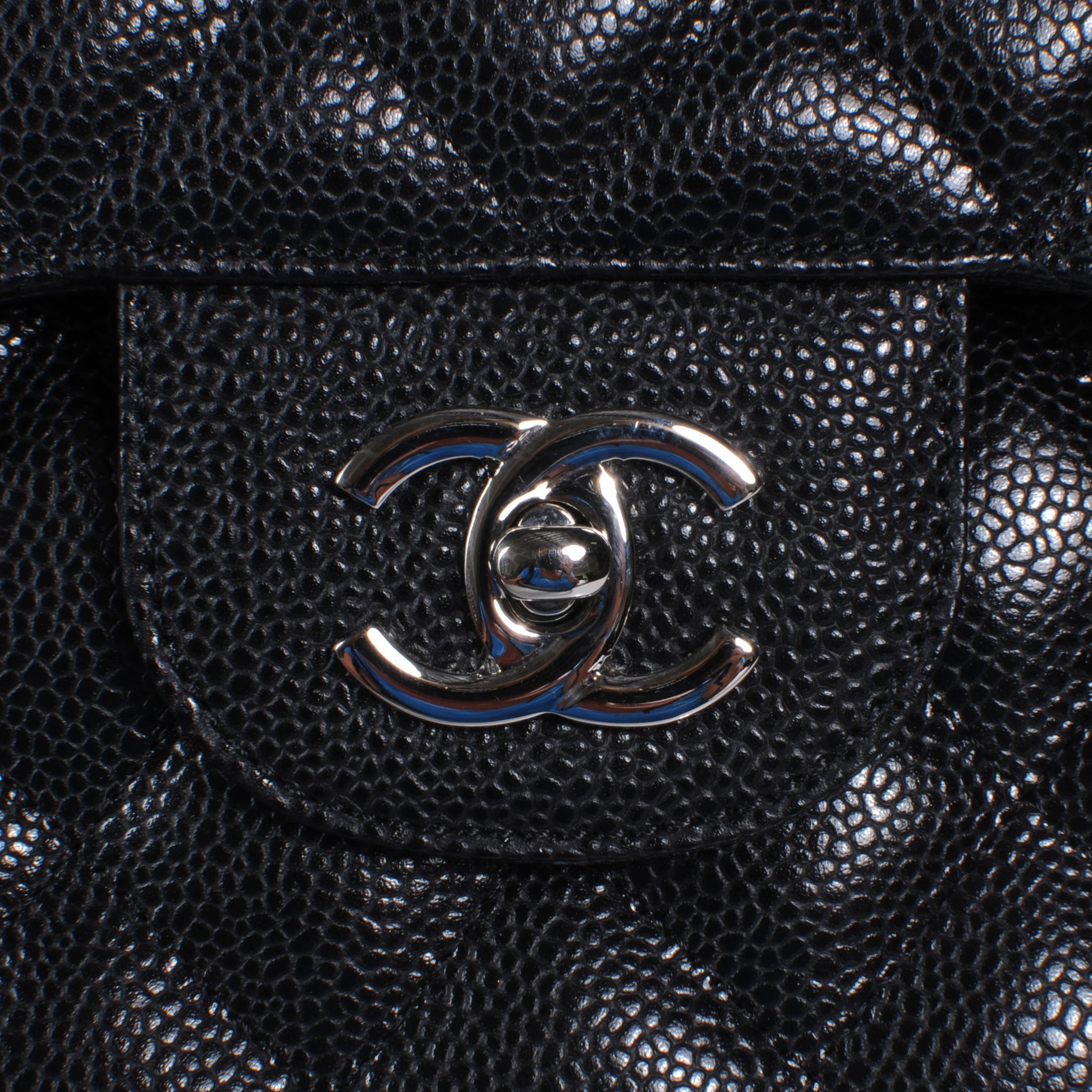 Chanel Caviar Quilted Jumbo Double Flap Black 5 of 10