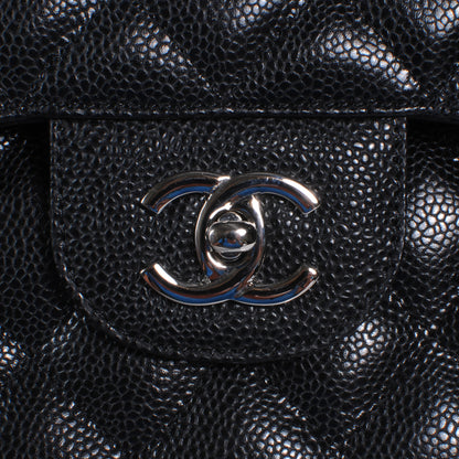Chanel Caviar Quilted Jumbo Double Flap Black 5 of 10