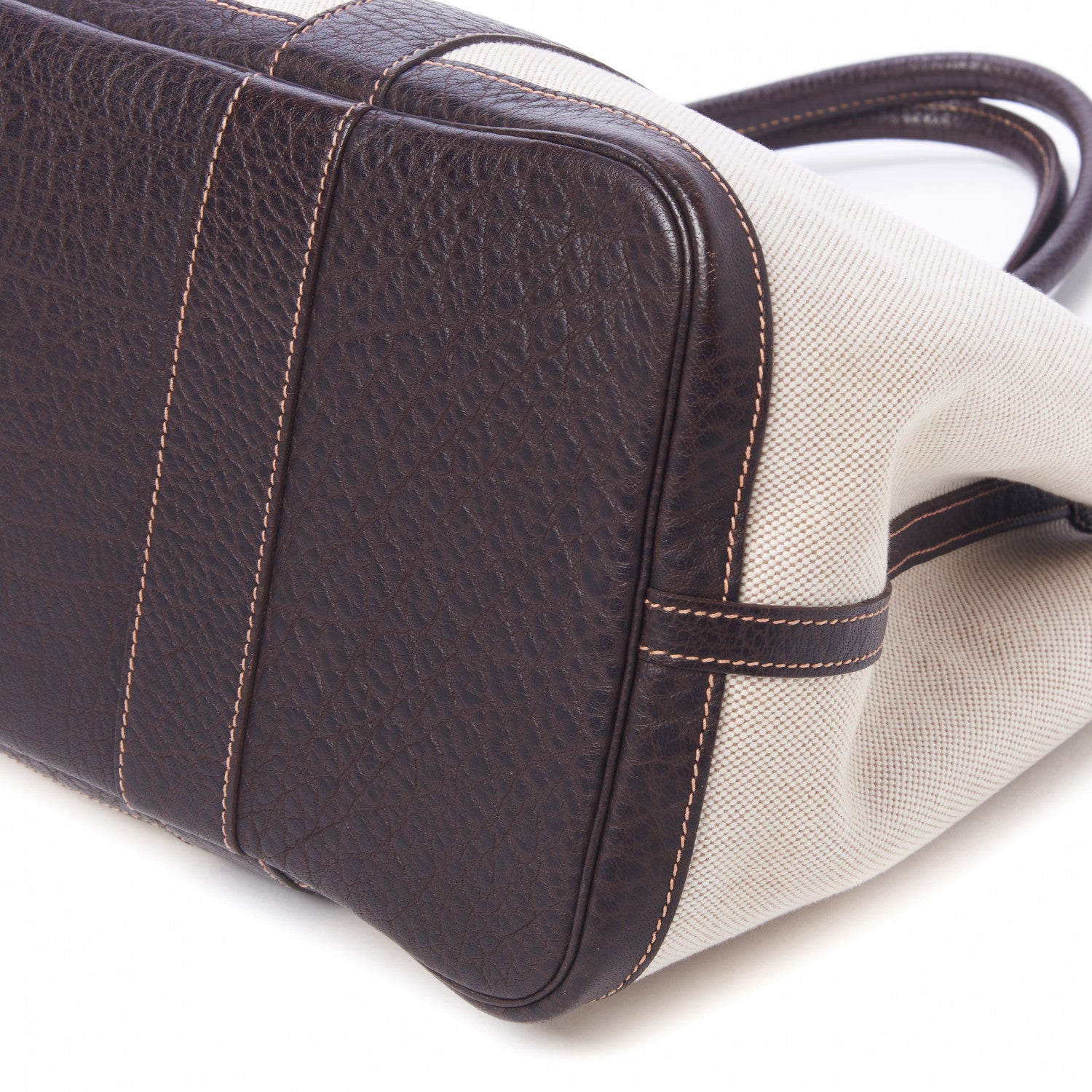 Hermes Toile Buffle Gala Garden Party Tote 36 MM Marron Fonce 5 of 9