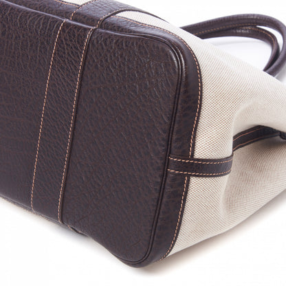 Hermes Toile Buffle Gala Garden Party Tote 36 MM Marron Fonce 5 of 9