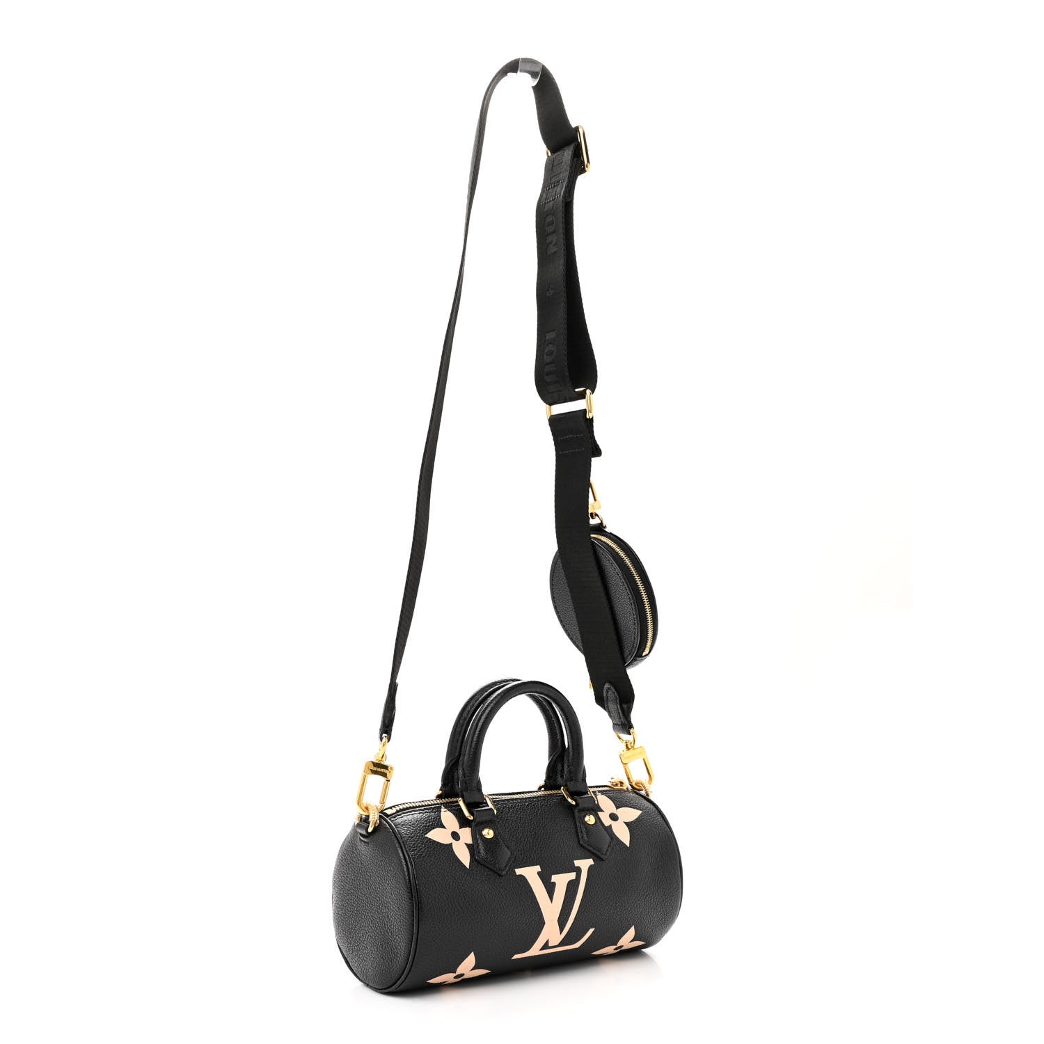 Louis Vuitton Empreinte Monogram Giant Papillon BB Black Beige 3 of 10