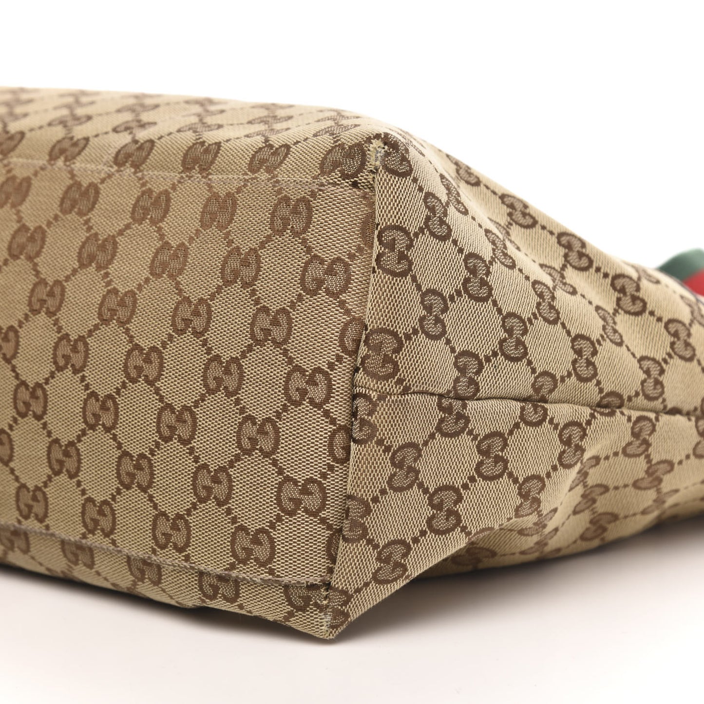 Monogram Web Large Diaper Tote Brown