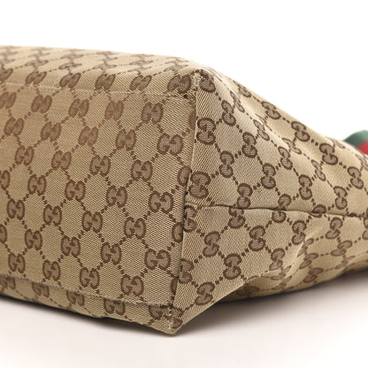Gucci Monogram Web Large Diaper Tote Brown 9 of 12