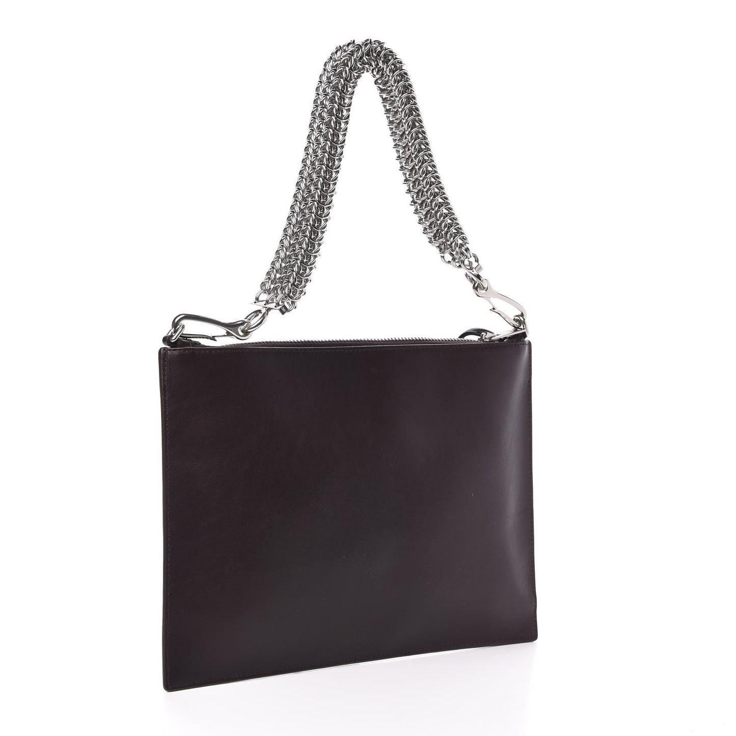 Smooth Calfskin Genesis Box Chain Bag Oxblood