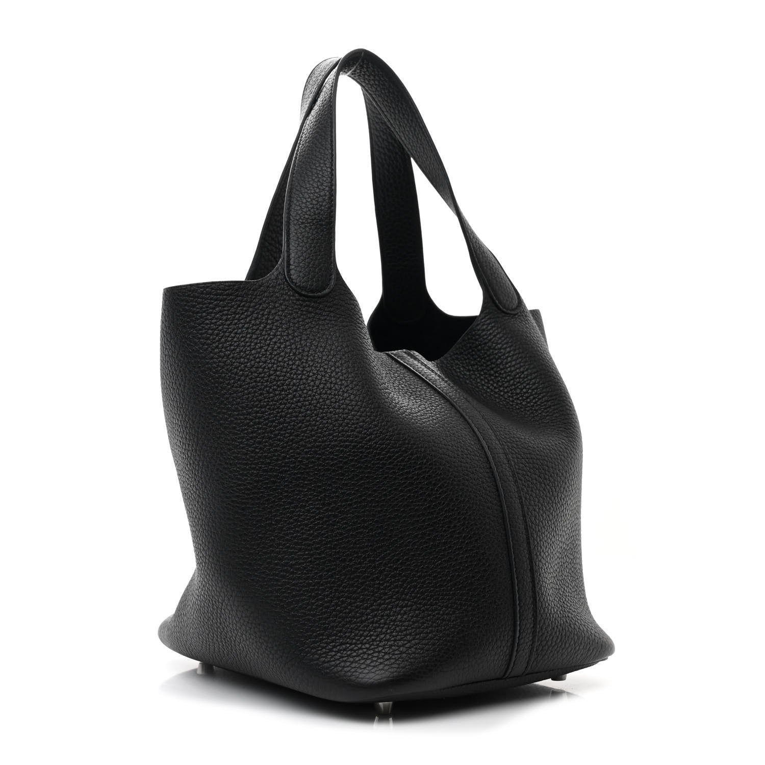 Hermes Taurillon Clemence Picotin Lock 22 MM Black 3 of 11