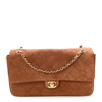Chanel Suede Calfskin Small Souplissimo Maxi Flap Camel 1 of 10