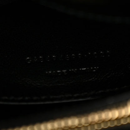 Saint Laurent Calfskin Y Quilted Monogram Small Loulou Chain Satchel Black 7 of 10