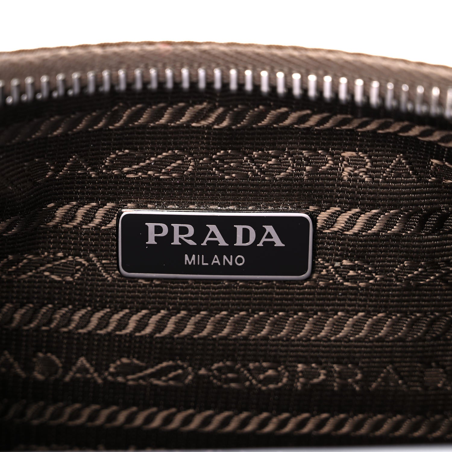 Prada Tessuto Nylon Saffiano Re-Edition 2005 Shoulder Bag Cacao 5 of 14