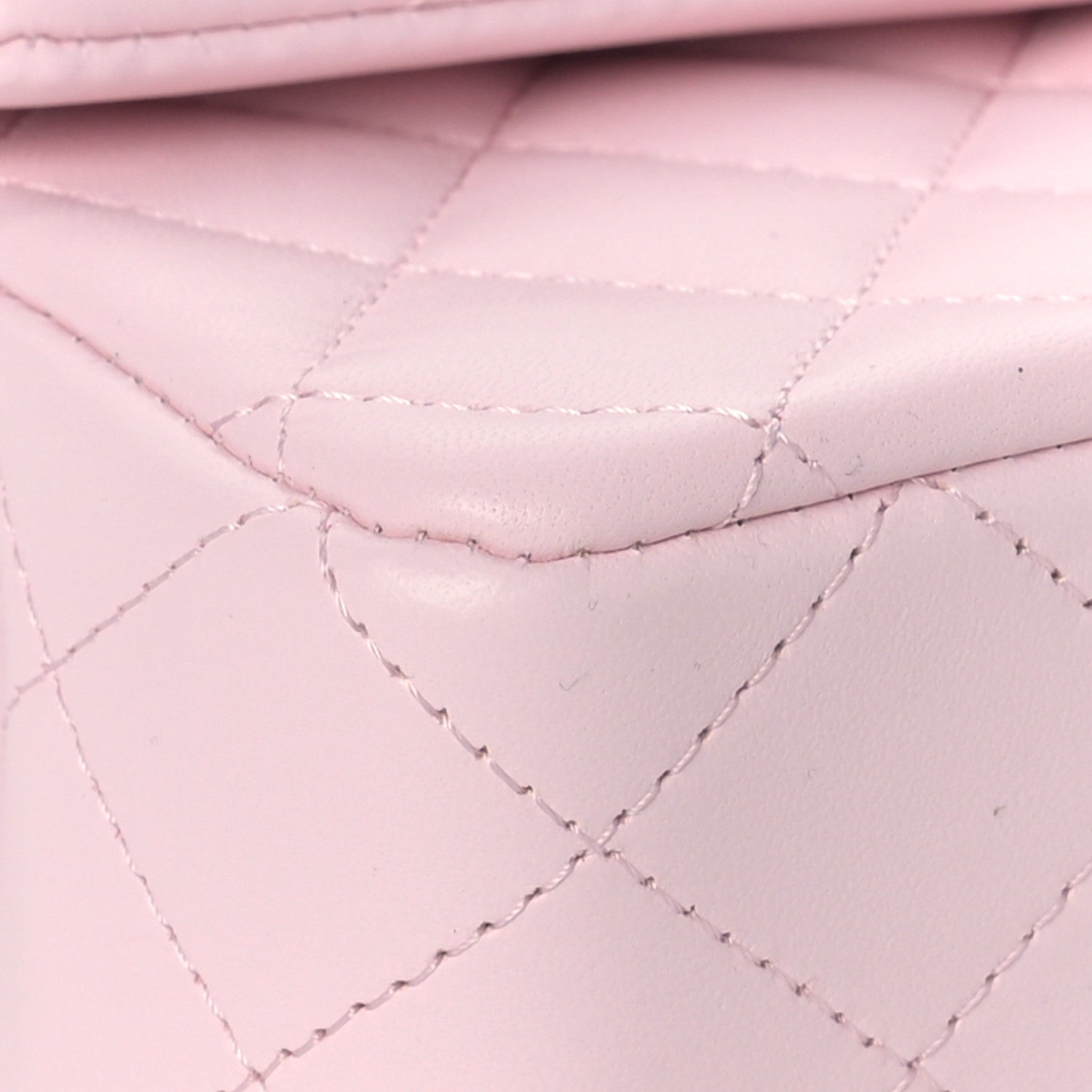 Chanel Lambskin Quilted Mini Top Handle Rectangular Flap Light Pink 8 of 10