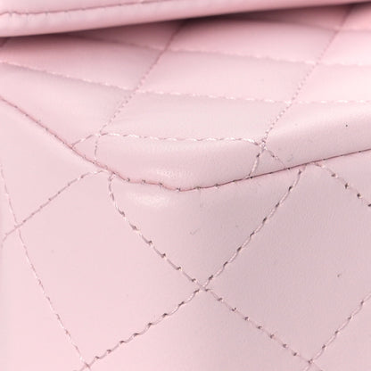 Chanel Lambskin Quilted Mini Top Handle Rectangular Flap Light Pink 8 of 10