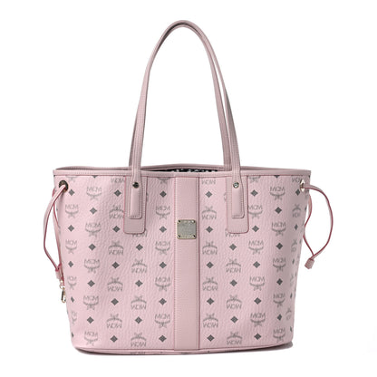 MCM Visetos Medium Liz Reversible Shopper Tote Soft Pink 3 of 16
